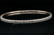 14K Yellow Gold and Diamond Bangle Bracelet