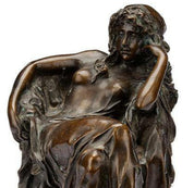 Art Nouveau Reclining Female Figure