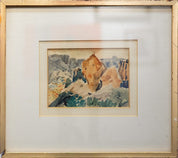 Richard Gessner "Mediterranean landscape view"