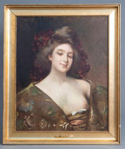 Etienne Albert Joannon-Navier (Manner Of) Portrait of a lady in oriental dress