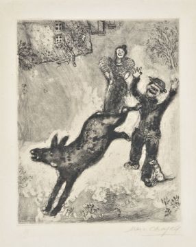 Marc Chagall 'Ane et le chien'