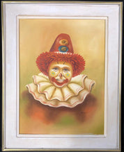 Trudy Mitchakes Vintage Oil Painting  The Happy Clown