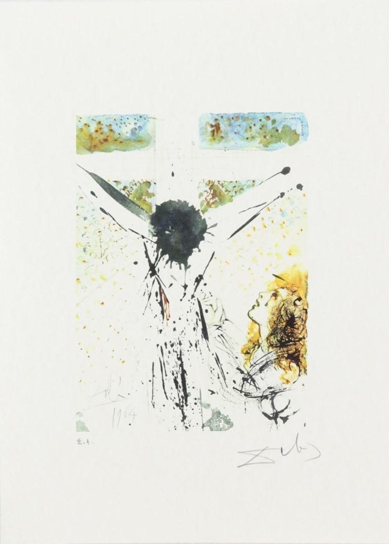 Limited Edition Lithograph Print "Tolle, tolle, crucifige eum" by Salvador Dalí