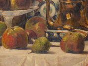 Adolf Van Elstraete "Still life with apples and pears"