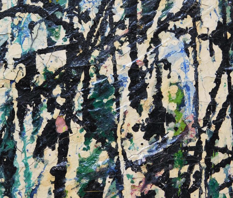 After Jackson Pollock, Abstract Expressionist Painting