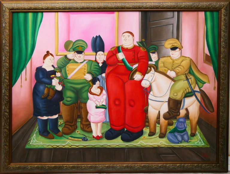 (After) Fernando Botero, "The Military Junta"