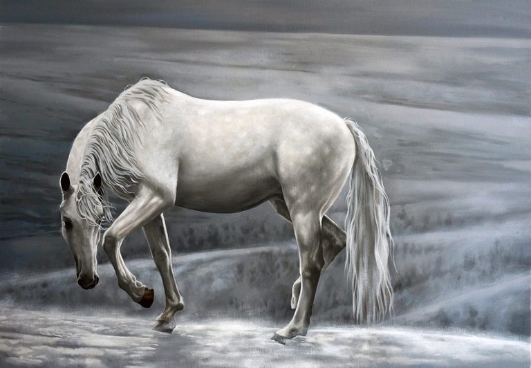 Dijin Yao, 'White Horse'