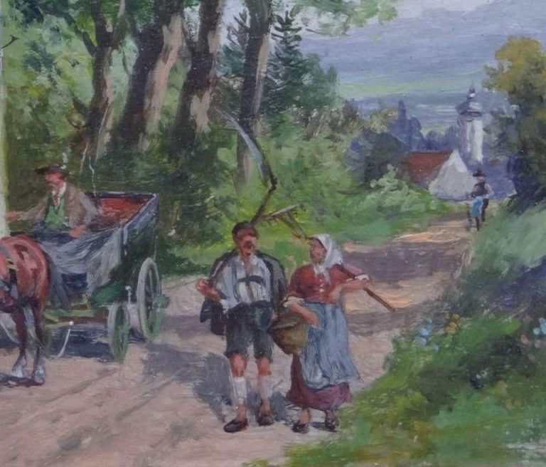 Georg Hemmrich, "Mail Coach in Mittenwald"