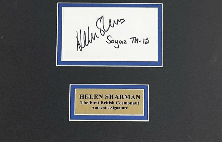 Astronaut Helen Sharman Signed & Matted Display Piece