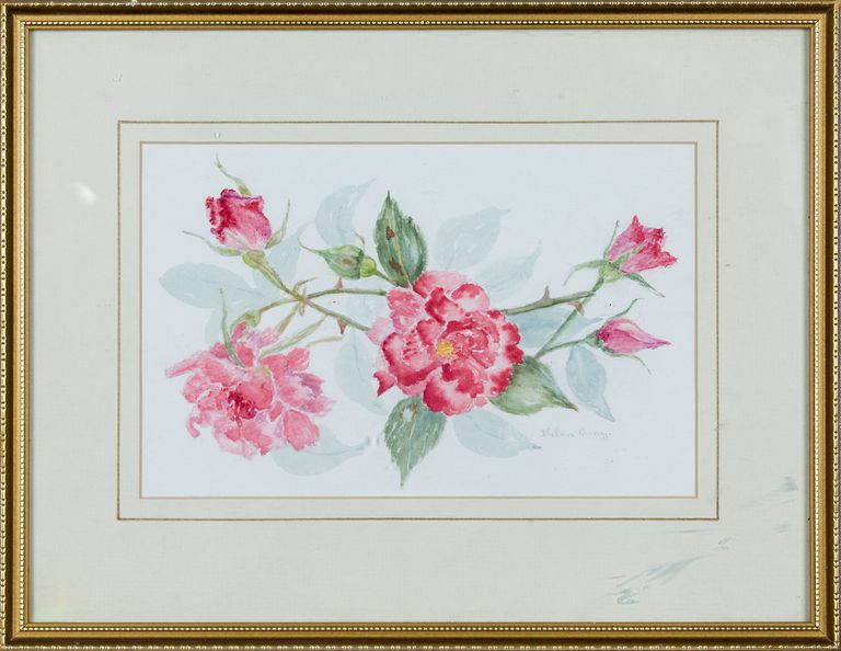 Original Watercolor Painting by Thelma Barry - "Flowers"