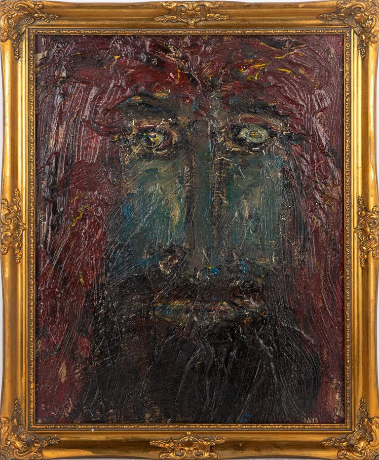 Modern Abstract Impasto Oil Painting - "Study of Christ"