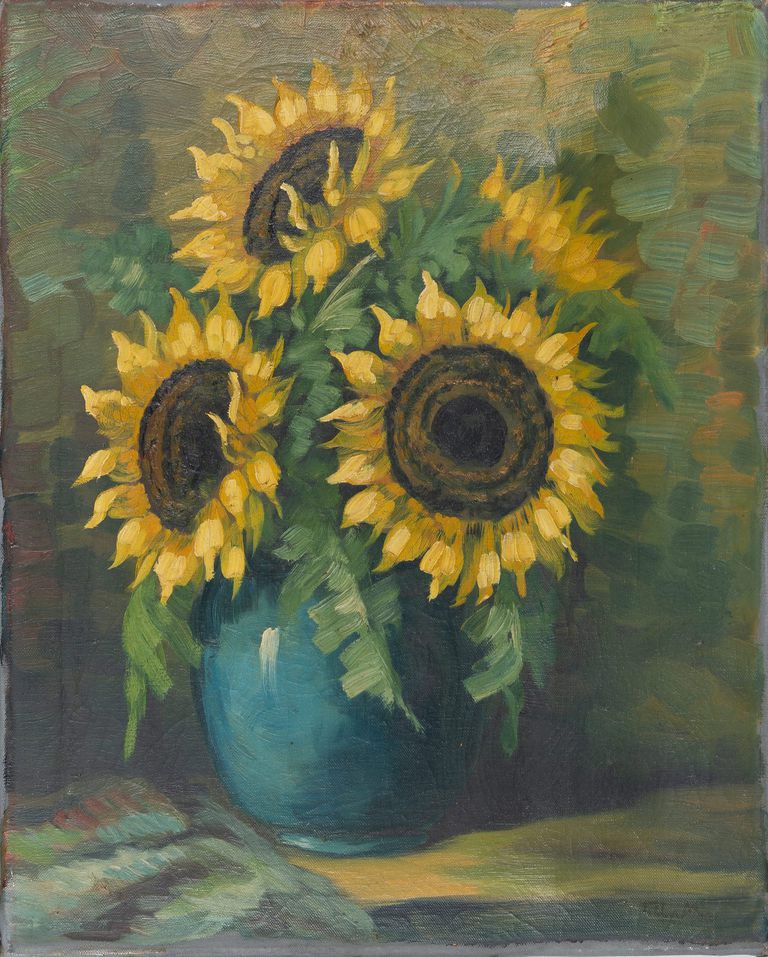 Tilly Moes Sunflowers in vase