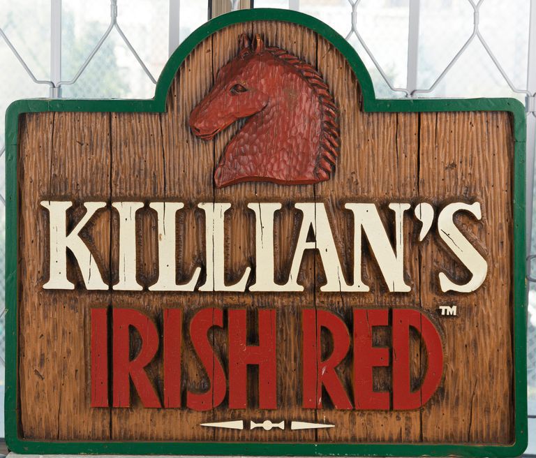 Vintage 'Killian's Irish Red' Wooden Beer Sign