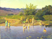 Alexander Serafimovich Slashchev / Slashev, 'Bathing after Haymaking'