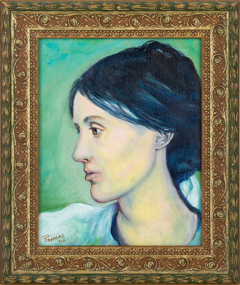 Original Portrait of Virginia Wolf by Barbara Psimas