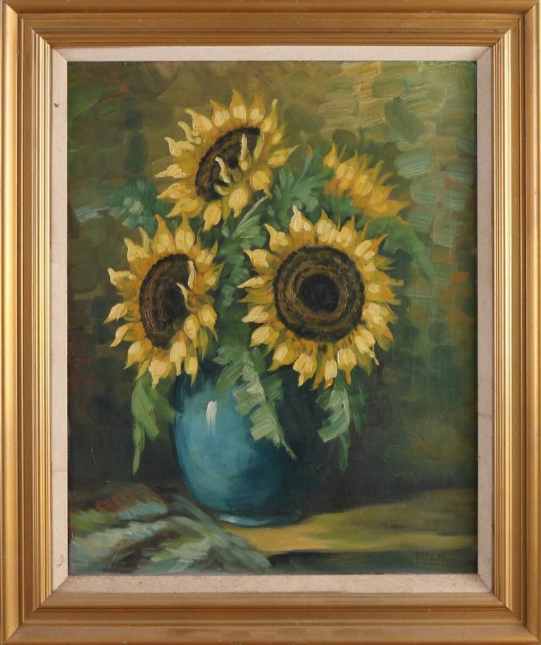 Tilly Moes Sunflowers in vase