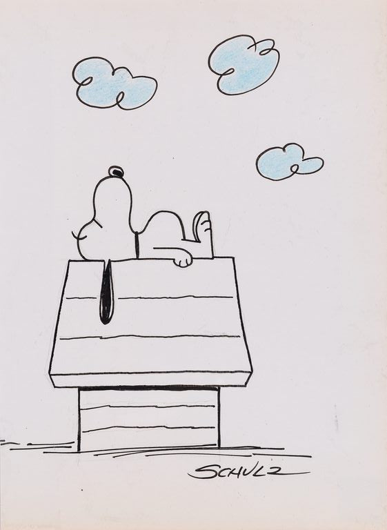 Snoopy Sketch by Charles Schulz