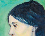 Original Portrait of Virginia Wolf by Barbara Psimas