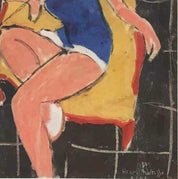 Henri Matisse - Dancer And Rocaille Armchair On A Black