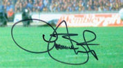 Graeme Sharp Signed 10x8 Colour Photo – 1984 FA Cup Final (Everton FC)