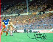 Graeme Sharp Signed 10x8 Colour Photo – 1984 FA Cup Final (Everton FC)