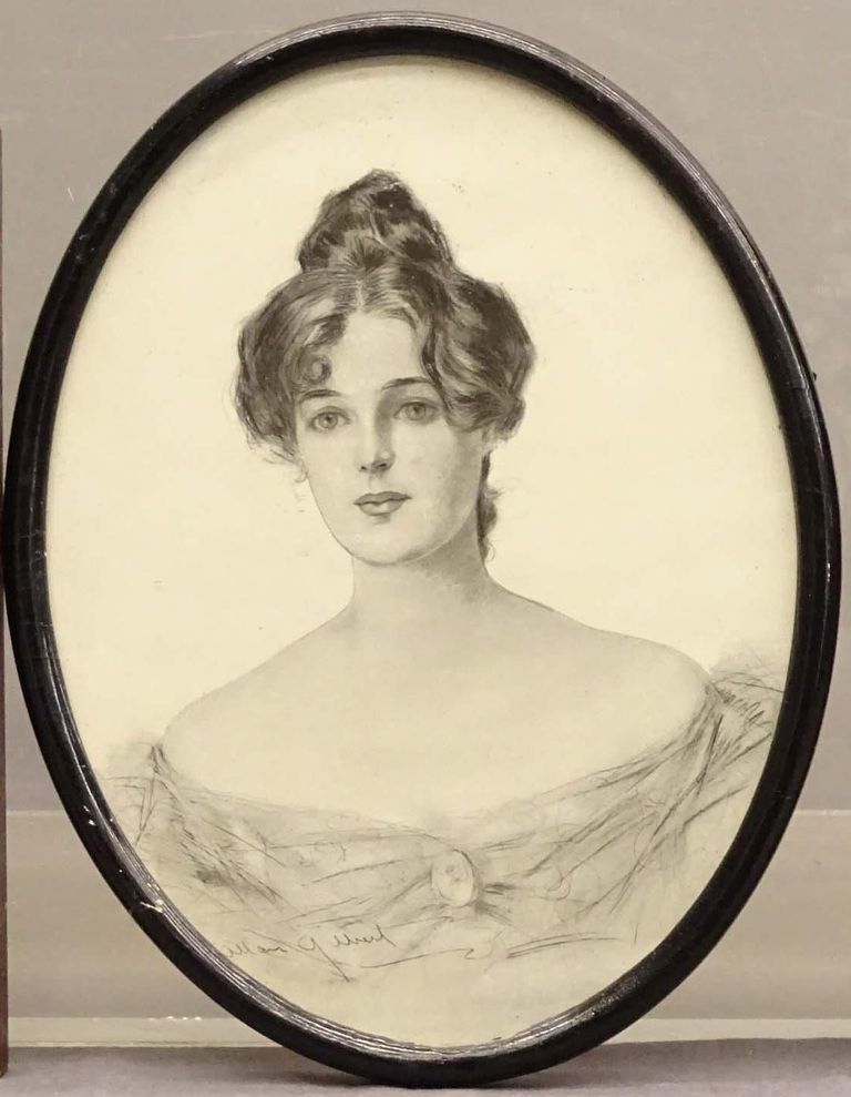 Antique Portrait of a 19th century Lady