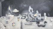 Buqi Guo '00:00' - Contemporary Chinese Acrylic on Canvas Painting