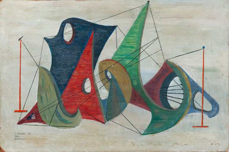 Paul Dufrane (1922-1999) 'L' Assaut' 1954