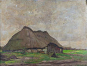 Jan Van Looy  - Thatched roof in Dessel in 1925