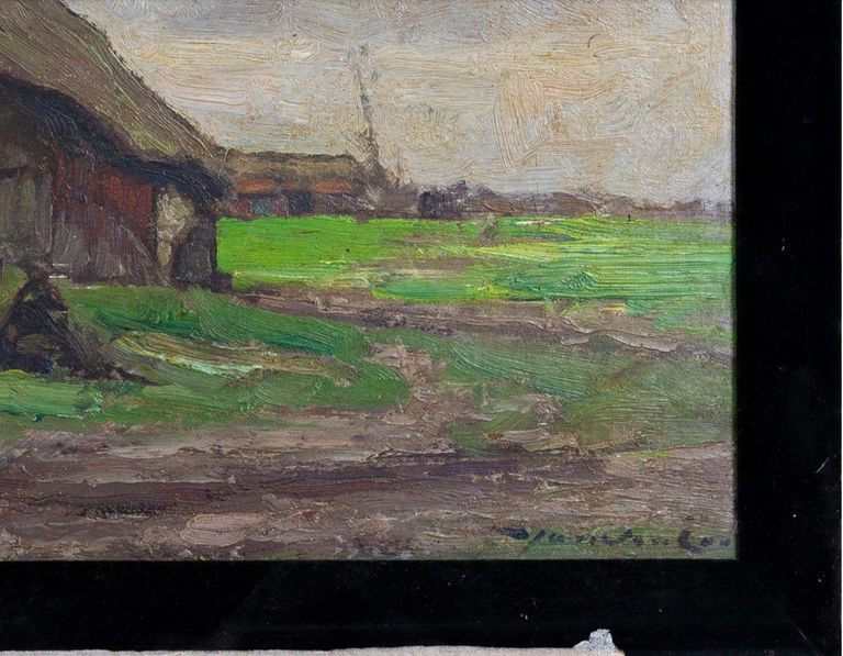 Jan Van Looy  - Thatched roof in Dessel in 1925