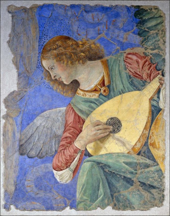 (After) Melozzo da Forlì, 'An angel playing the lute'