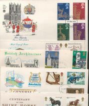Collection of 48 First Day Covers with Stamps & FDI Postmarks Plus Fiji Royal 21st Birthday Souvenir Album
