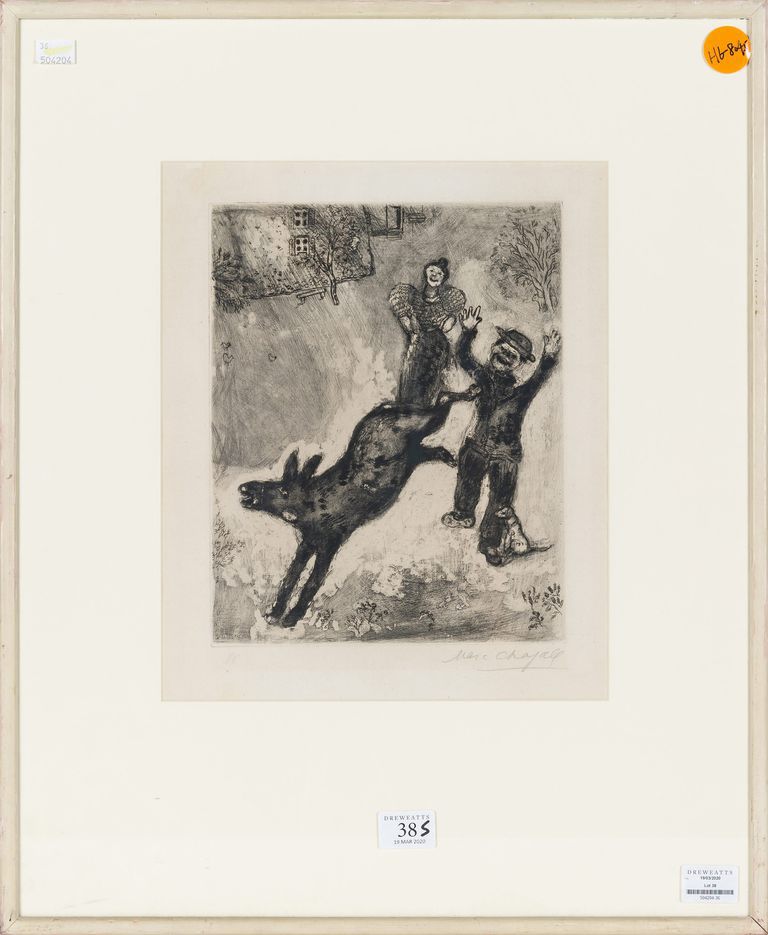 Marc Chagall 'Ane et le chien'