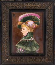Continental Porcelain Portrait Plaque