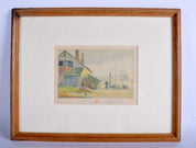 Signed Coloured Engraving 'Rural Scene' 1900