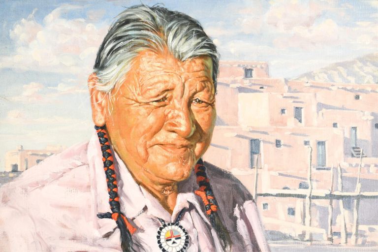 Leslie Benjamin DeMille, Portrait Of a Native American