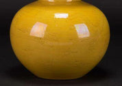 A Yellow-Glazed Double-Gourd 'Dragon' Vase
