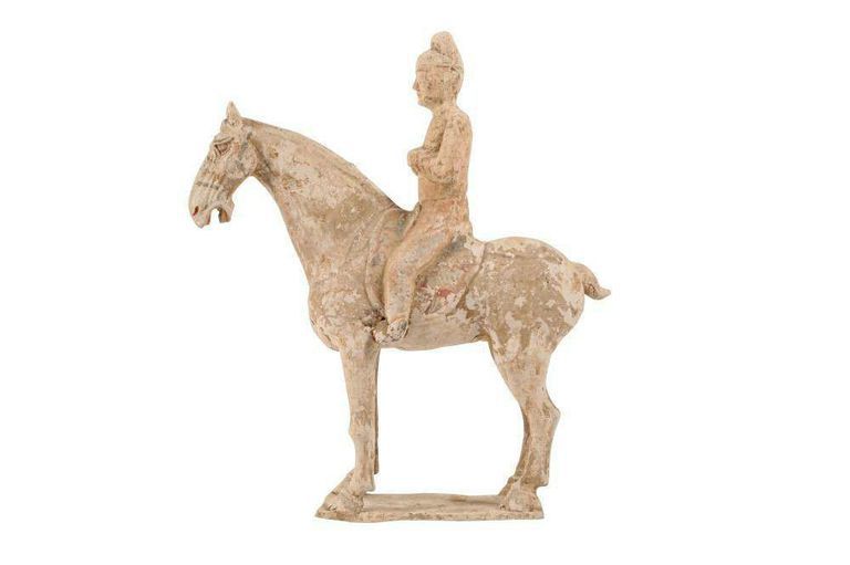 Chinese Pottery Horse and Rider