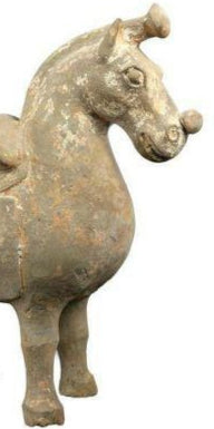 Chinese Pottery Model of a Saddled Horse