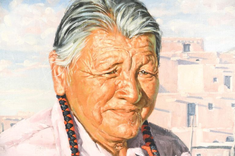 Leslie Benjamin DeMille, Portrait Of a Native American