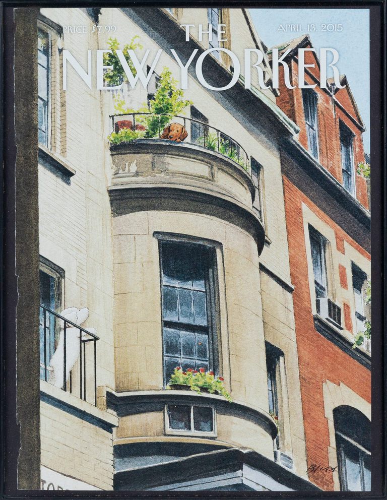 (After) Harry Bliss, “Balcony Scene”, The New Yorker Magazine Cover