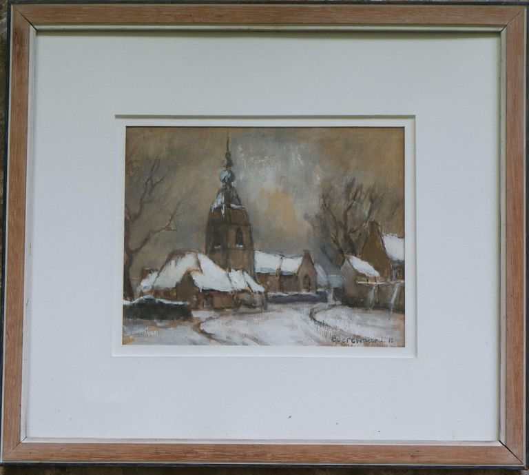 Isidoor Boerewaard, ''Winter Village View''