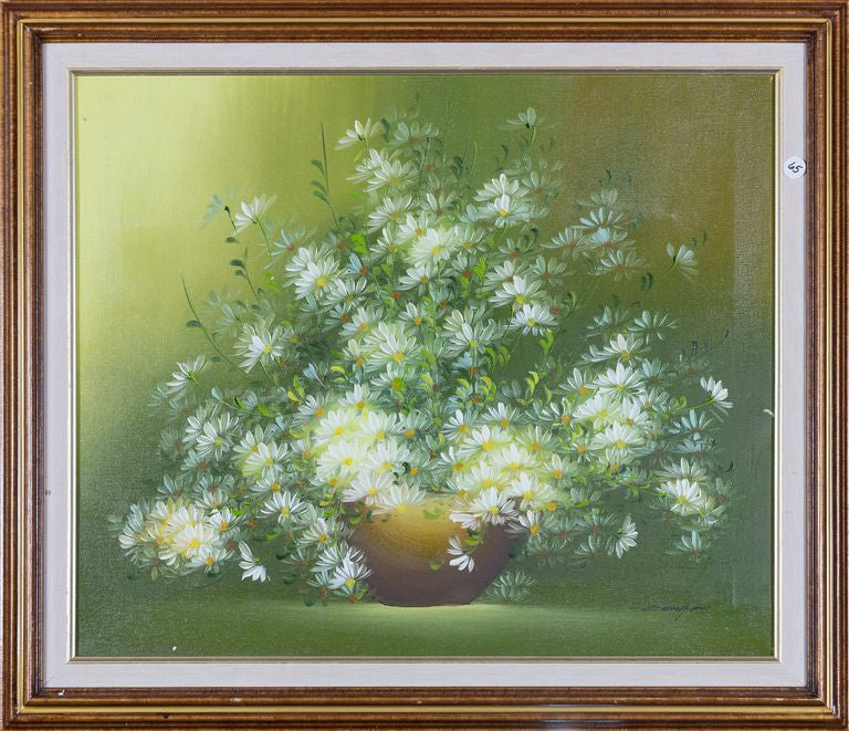 Mid-Century Floral Painting