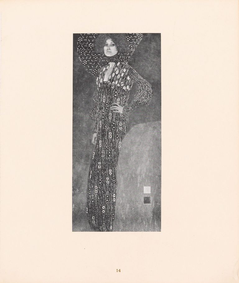 Limited Edition Lithograph "Bildnis des Fraulein Emilie Foge" After Gustav Klimt