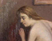 Unknow 19th Century Painter, "Seated female nude"