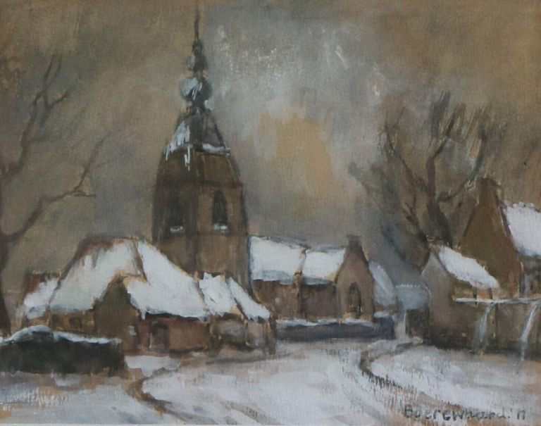 Isidoor Boerewaard, ''Winter Village View''