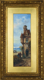 A. Briton, "Castle With Figures"