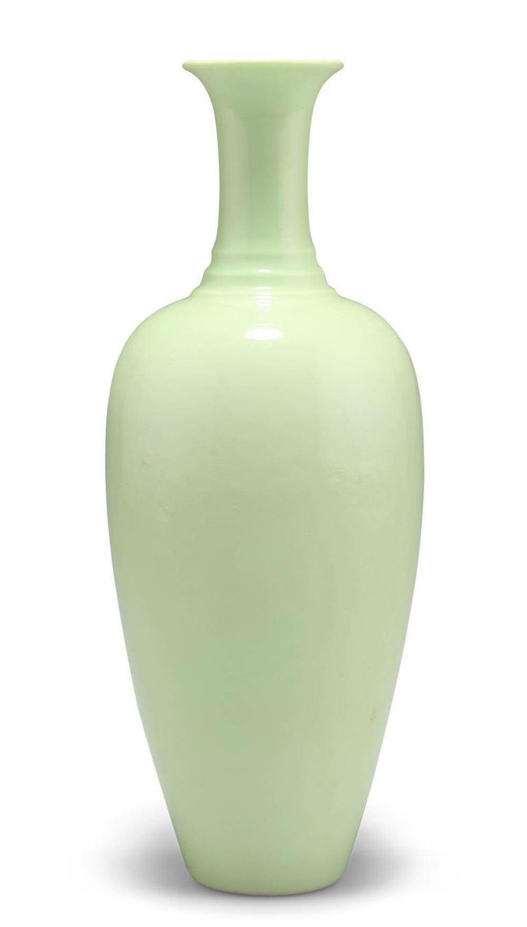 A Chinese Green-Glazed Vase