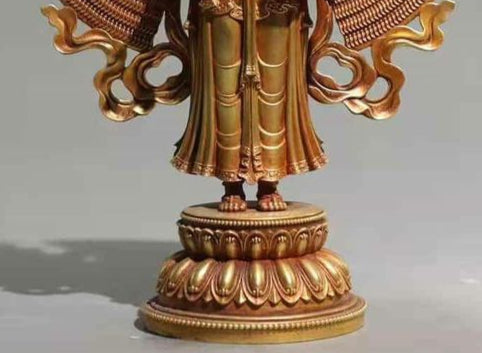The Standing Statue of Guanyin with Thousand Hands