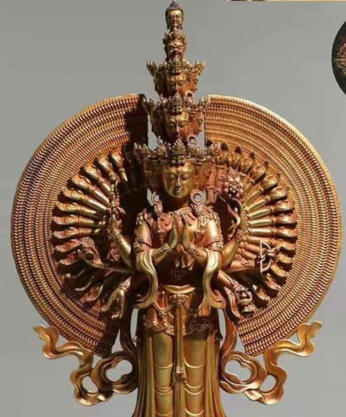 The Standing Statue of Guanyin with Thousand Hands